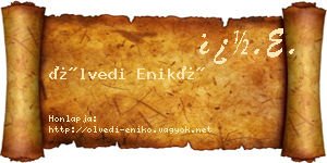 Ölvedi Enikő névjegykártya